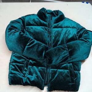 Gymboree Green Velvet Kids Jacket